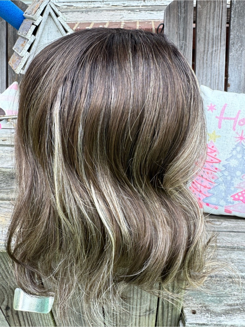 JB Extension Alba Women's Brown Blonde Highlight Wig – Natural Lived-In Look